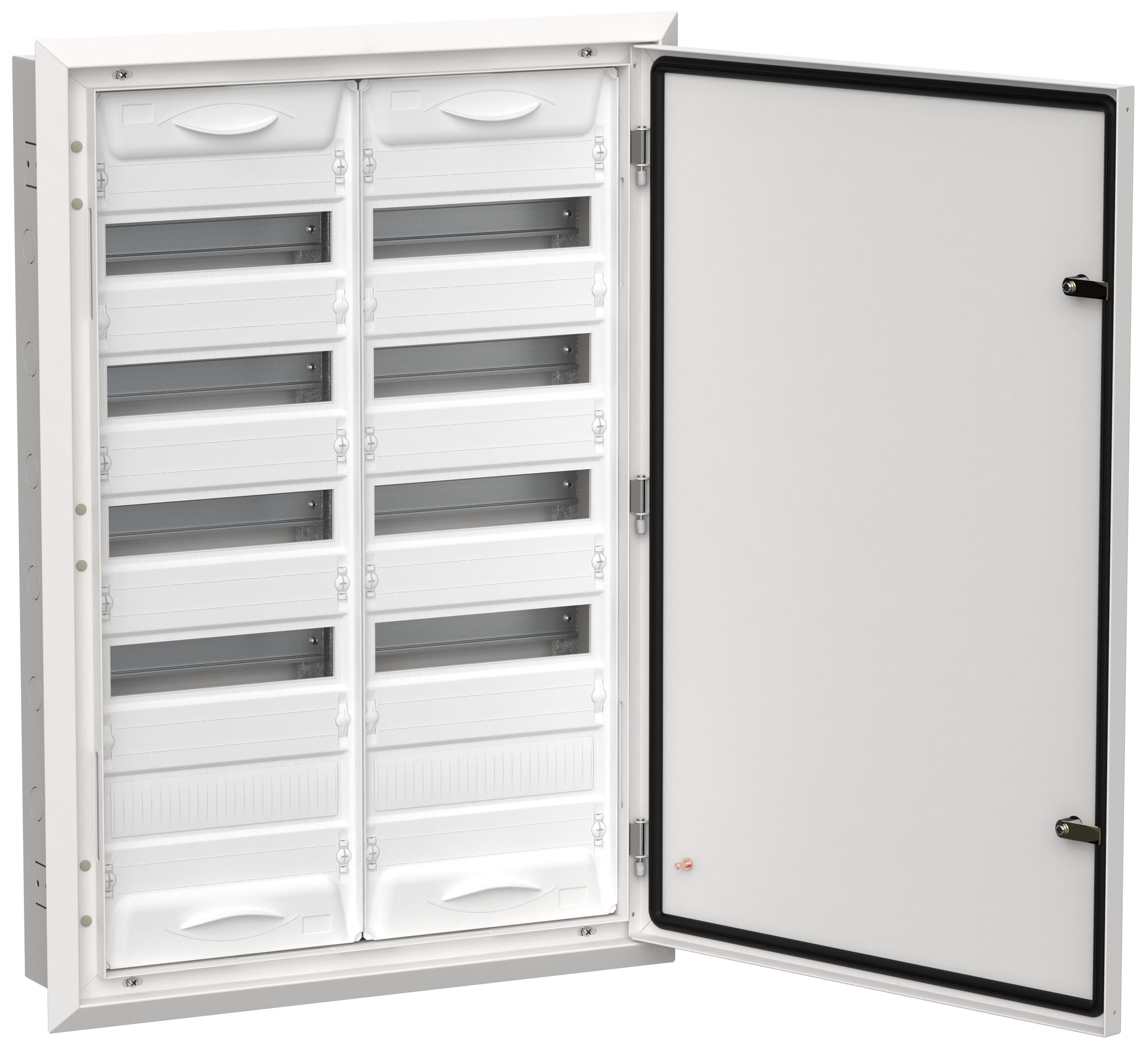 TITAN 5 Корпус металлический ЩРв-120 (2х60) 880х625х130мм IP31 белый (одна дверь) IEK