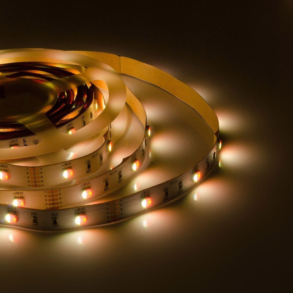 Лента светодиодная СТ smd5050 30д/м 12В IP20 5м RGBW Apeyron - Фото 13