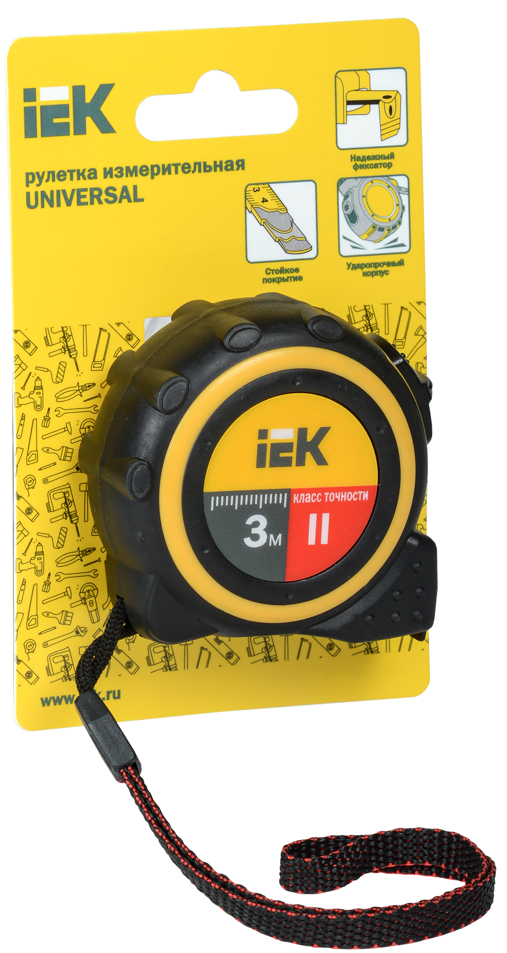 Рулетка измерительная UNIVERSAL 3м IEK - Фото 2