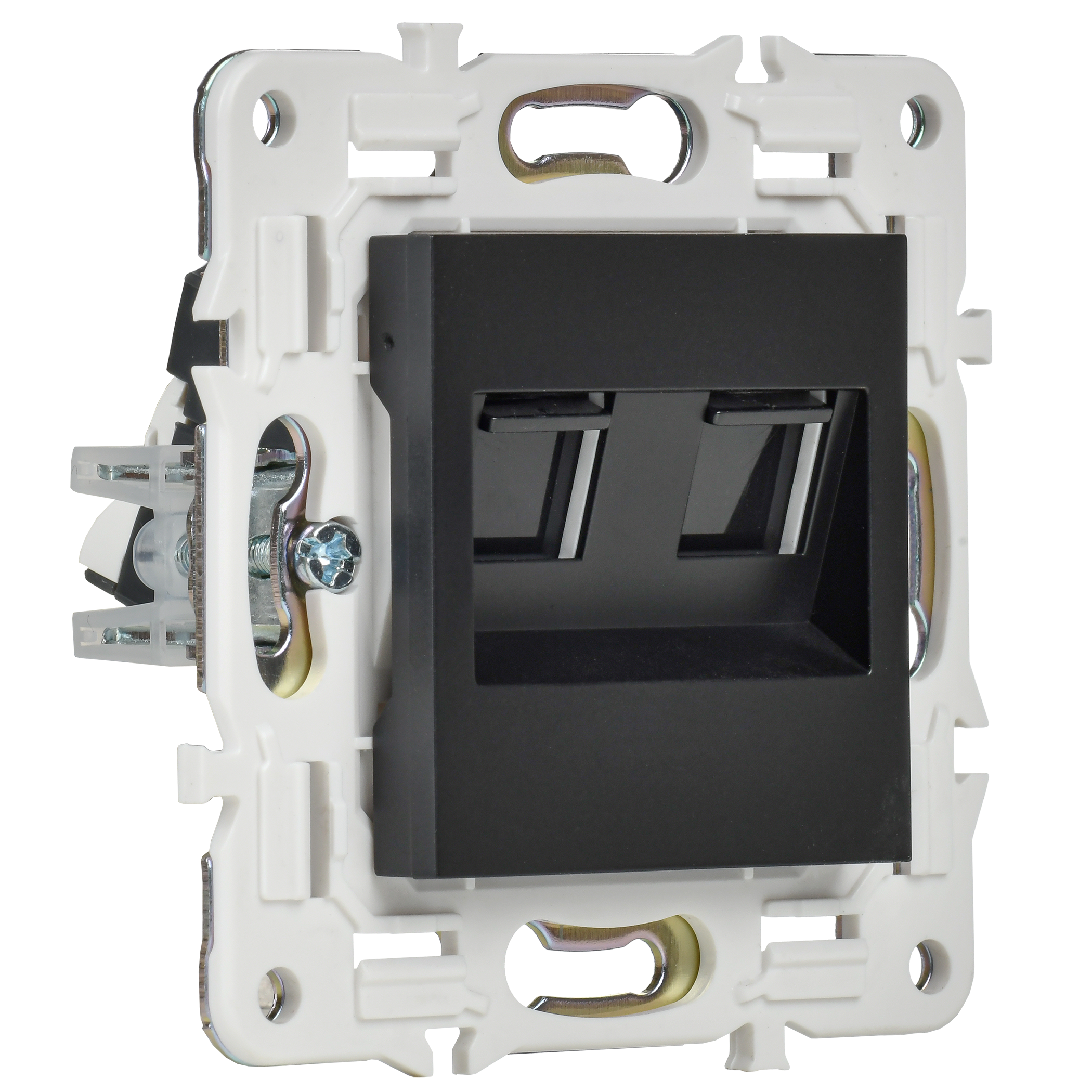 SKANDY Розетка компьютерная двойная RJ45 кат.5E SK-K03Bl черный IEK - Фото 5