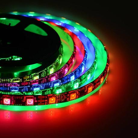 Комплект цифровой светодиодной ленты smd5050 60д/м 12В IP65 2м RGB Apeyron - Фото 2
