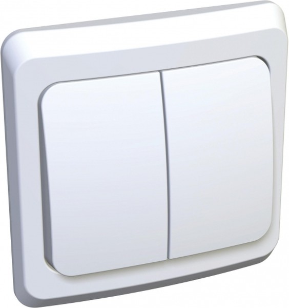 Выключатель 2-кл. СП Этюд 10А IP20 с подсветкой бел. SE BC10-006B - Фото 2