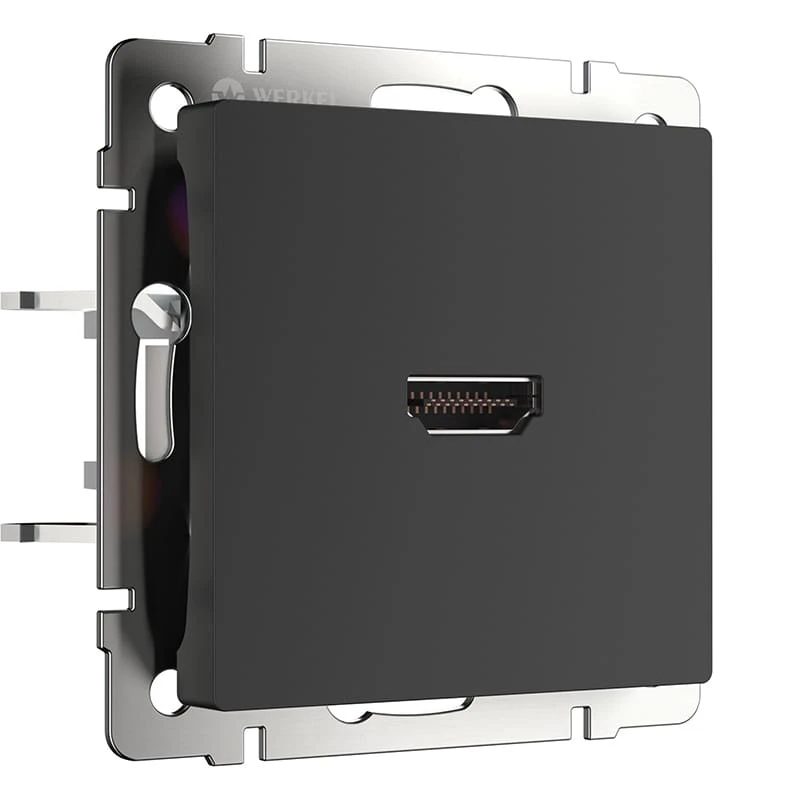 Розетка HDMI (черный матовый) Werkel