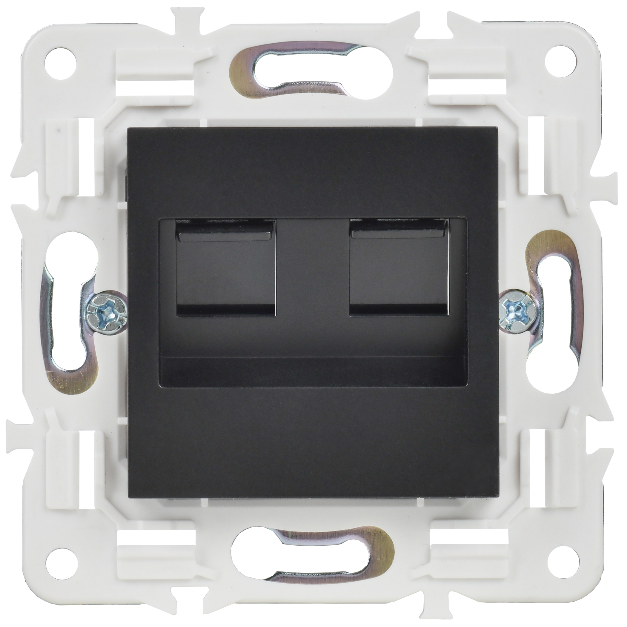 SKANDY Розетка компьютерная двойная RJ45 кат.5E SK-K03Bl черный IEK - Фото 4