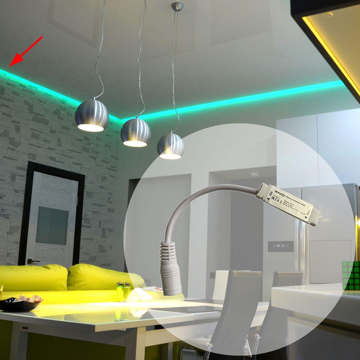 Мини-усилитель RGB, 12 В, 72 Вт, 2А/канал (6А общ.), б/пульта - Фото 8