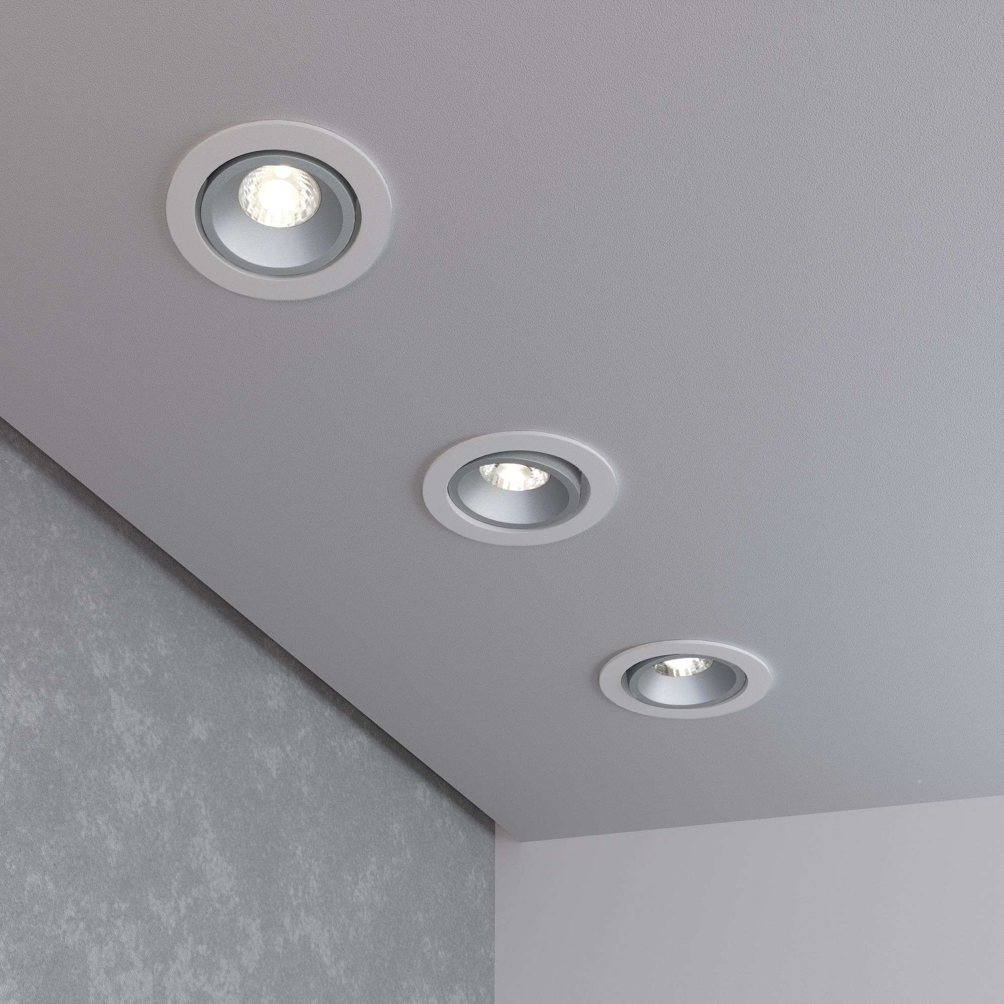 Светильник светодиодный встраиваемый точечный 15267/LED 7W 4200K белый/серебро Elektrostandard - Фото 2