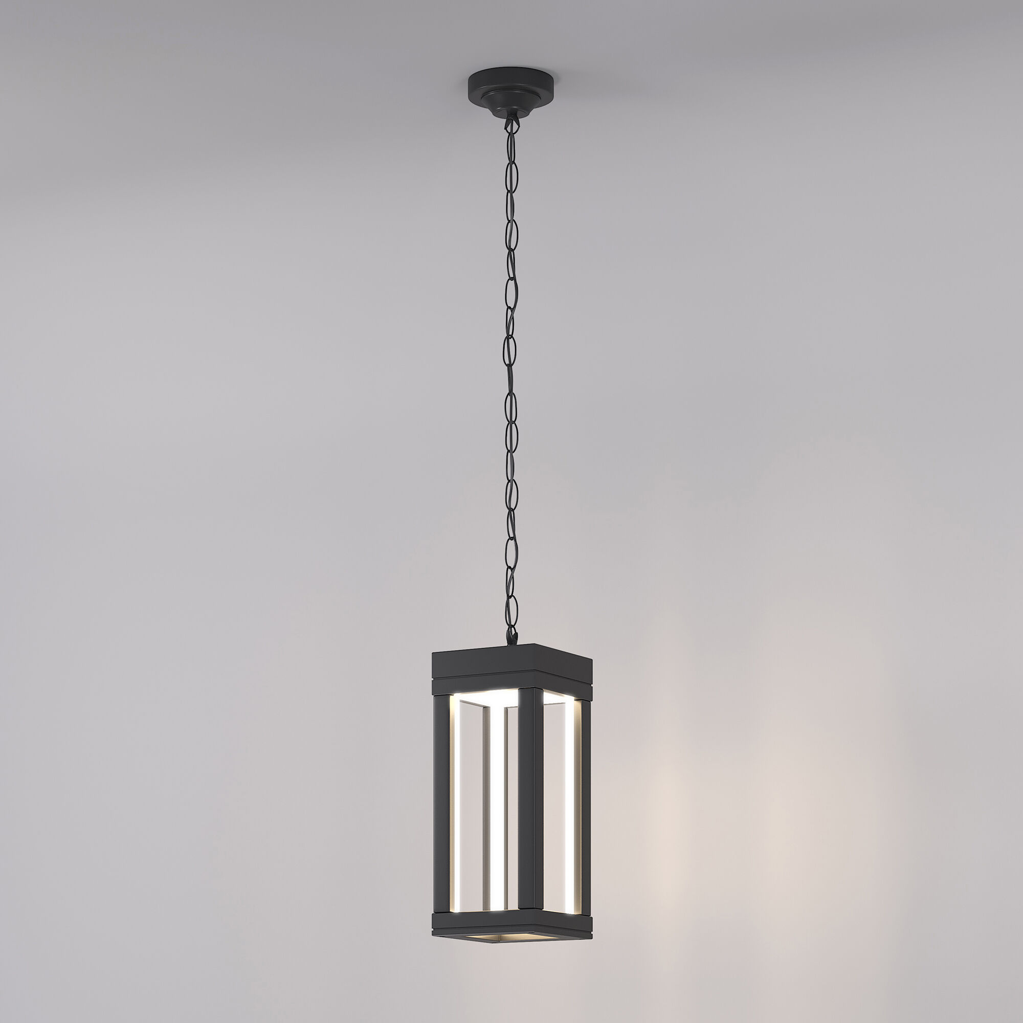 Светильник светодиодный уличный подвесной Frame LED IP54 1528 TECHNO LED серый Elektrostandard - Фото 2