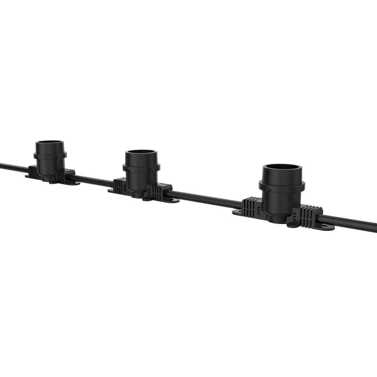 Гирлянда «Белт-лайт» PBL-S20/ L06+1.5 Black E27 IP65 Jazzway