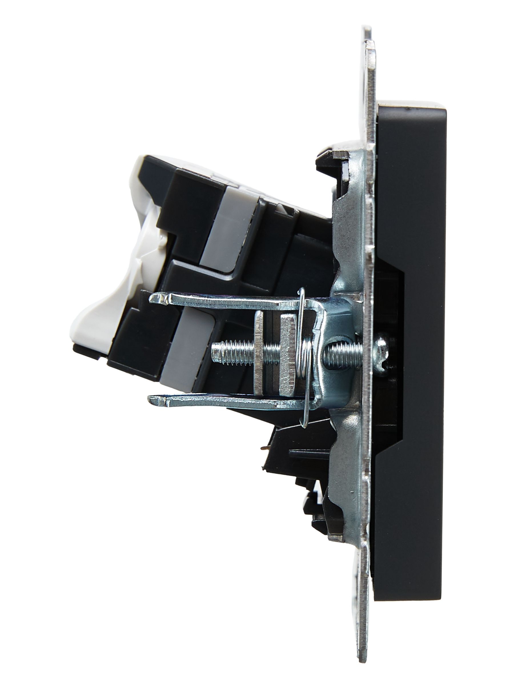 BRITE Розетка компьютерная RJ45 кат.5E РК10-БрГ графит IEK - Фото 4