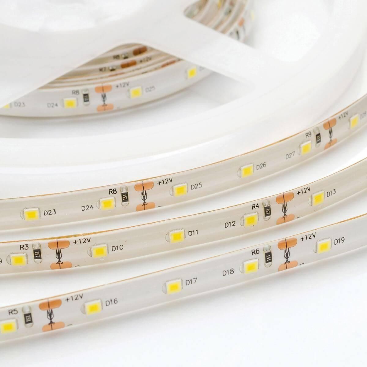 Лента светодиодная СТ smd3528 60д/м 12В 4000К IP65 5м Apeyron - Фото 4