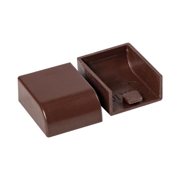 Заглушка (20х10) (4 шт) темн. дерево EKF-Plast - Фото 2