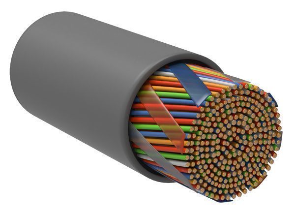 ITK Витая пара U/UTP кат.5E 25х2х24AWG solid PVC серый (500м)