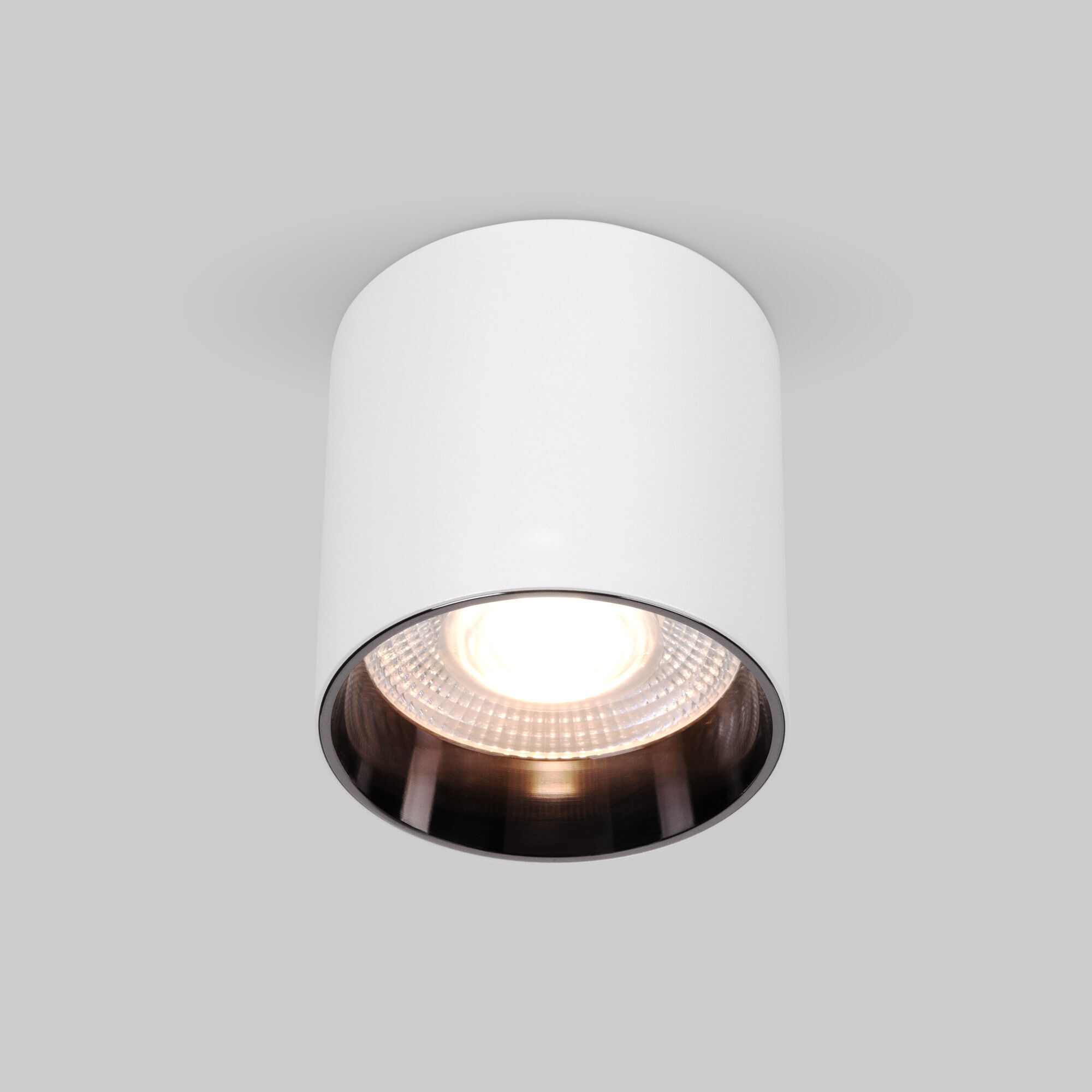 Светильник потолочный светодиодный 10W 4200K белый/чёрный жемчуг 25034/LED Elektrostandard