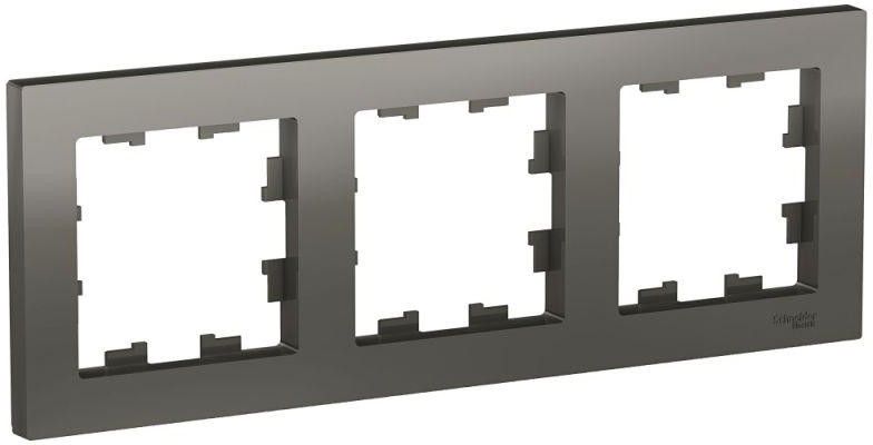 Рамка 3-м AtlasDesign универс. сталь SE ATN000903