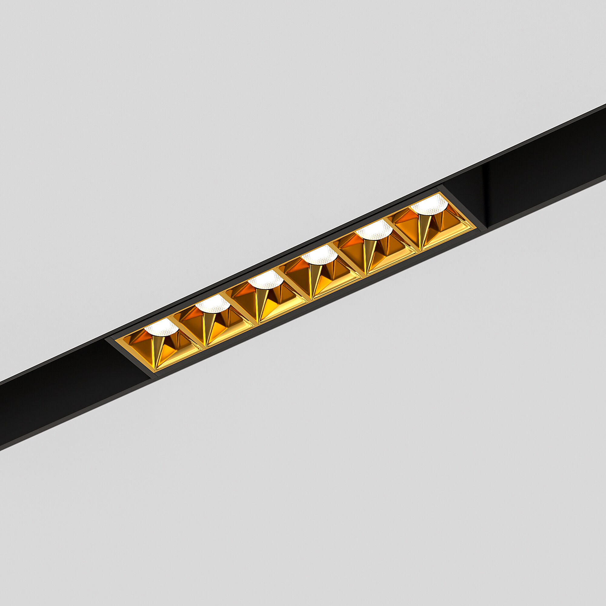 Slim Magnetic Трековый светильник 6W 4000K Artas (чёрный/золото) 85101/01 Elektrostandard