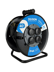 Удлинитель УКМ-44 (катушка металл) КГ-ХЛ 3*1,5 (16А) 4гн. 40м IP44 DEKRON DEK0962-0047