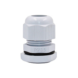 Ввод кабельный PG-13.5 серый, нейлон, IP68 (d кабеля 6-12 мм) DEKRON 0807-0004