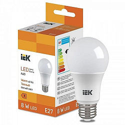 Лампа светодиодная Груша A60 6 Вт 510lm 3000K E27 IEK (ЭФ) LL-I-A60-6-230-30-E27