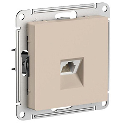 Розетка компьютерная AtlasDesign RJ45 кат. 5Е механизм песочн. SE ATN001283 1712780