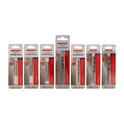 Набор сверл по металлу Слесарь Standart (P6M5) диаметр 2-2,5-3-3,5-4-5-6мм (7 шт) REXANT 91-0594