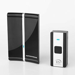 Звонок беспроводной 36M IP44 DBQ20M WL черный Elektrostandard a044640