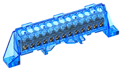TEKFOR Шина N "ноль" в комбинированном DIN-изоляторе "Стойка" 6х9-15-С IEK TF-NN10-15-DP-K07