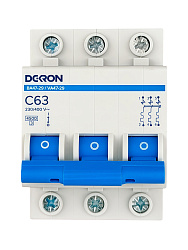 Автоматический выключатель ВА47-29 3P С63A 4,5кА mcb29-3-C63-dek