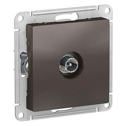Розетка телевизионная проходная TV AtlasDesign 4дБ механизм мокко SchE ATN000692 1240388