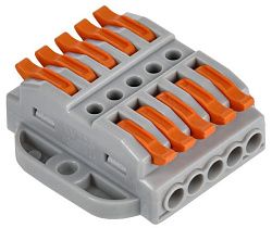 Строительно-монтажная клемма СМК 222-4155P проходная с площадкой (4шт/упак) IEK UKZ20-4155P-004