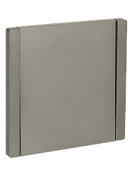 FORTE&PIANO Выключатель 1-клавишный 10А FP501 сталь IEK FP-V10-0-10-1-K46