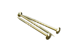 Саморез для выключателя / изолятора, цвет - латунь,  ТМ  "МЕЗОНИНЪ", (40шт/уп). GE30002-30 GE30022-30