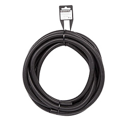 Труба автомобильная гофрированная ПП, Ø12,7мм, разрезная (бухта 5 м/уп) REXANT 15-1305