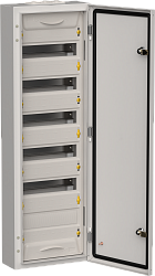 TITAN 5 Корпус металлический ЩРн-72 (1х72) 960х310х140мм IP54 серый (одна дверь) IEK TI5-50-N-072-54-7035