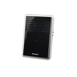 Беспроводной дверной звонок RX-30 c цифровым кодированием 25 мелодий 150м кнопка IP44 (черный) REXANT 73-0015