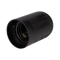 Патрон пластиковый термостойкий подвесной Е27 черный REXANT 11-8828