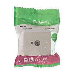 Розетка телевизионная TV ОП Blanca коннектор с изолир. пластиной беж. SE BLNTA000017 1272654