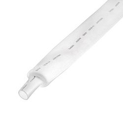 Трубка термоусаживаемая ТУТ нг 25,0/12,5мм, белая, упаковка 10 шт. по 1м REXANT 22-5001