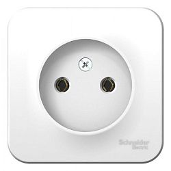 Розетка 1-м ОП Blanca 16А IP20 250В без заземл. без защ. шторок бел. SE BLNRA000101 1210427
