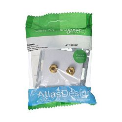 Розетка аудио 2-м AtlasDesign алюм. SE ATN000387 1240256