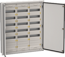 TITAN 5 Корпус металлический ЩРв-216 (3х72) 1005х885х130мм IP31 серый (две двери) IEK TI5-50-V-3X072-31-7035