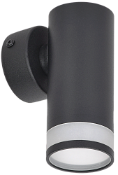 LIGHTING Светильник 4008 накладной настенный под лампу GU10 черный IEK LT-UBB0-4008-GU10-1-K02