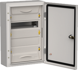 TITAN 5 Корпус металлический ЩРн-24 (1х24) 460х310х140мм IP54 серый (одна дверь) IEK TI5-50-N-024-54-7035