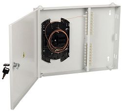 ITK Оптический настенный распределительный кросс укомплектованный: адаптеры SC (Simplex) 12шт; пигтейлы SC/UPC 50/125 (OM2); сплайс-кассета; КДЗС FOBX16-N-12SCUS50