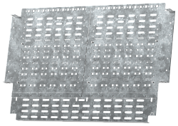 FORMAT Перегородка секционирования монтажной панели задняя горизонтальная 800х400мм в шкаф глубиной 800мм IEK FO-00-SWMP-080-040
