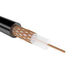 Кабель коаксиальный РК 75-2-11А, 400м, черный REXANT 01-2681