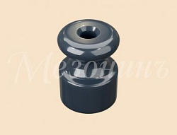 Изолятор фарфоровый для наружного монтажа витой электропроводки, D18,5х24мм, цвет - серая гавань, за GE70025-57