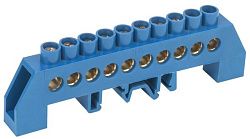 Шина N "ноль" в комбинированном DIN-изоляторе типа "Стойка" ШНИ-8х12-10-КС-С IEK YNN10-812-10DP-K07