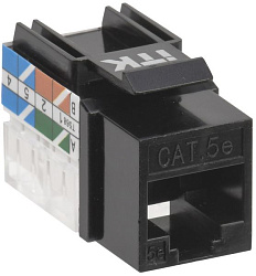 ITK Модуль Keystone Jack кат.5E UTP 110 IDC 90град чёрный CS1-1C5EU-11-09