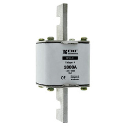 Плавкая вставка ППН-41 1250/1000А габарит 4 EKF fus-41/1250/1000