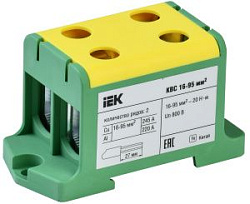 Клемма вводная силовая КВС 16-95мм2 2х-рядная PE IEK YZN23-095-K52